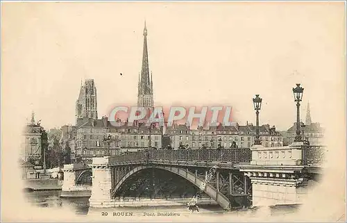 Cartes postales Rouen Pont Boieldieu