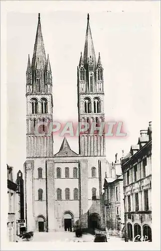 Ansichtskarte AK Caen Eglise Saint Etienne ancienne abbaye aux hommes facade occidentale