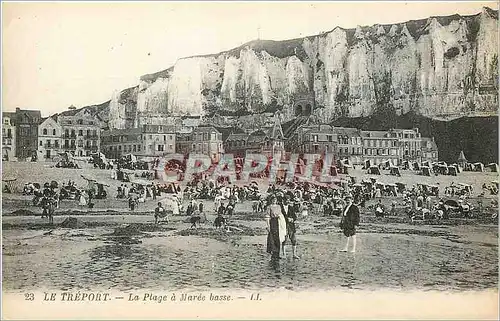 Cartes postales Le Treport La Plage a Maree basse