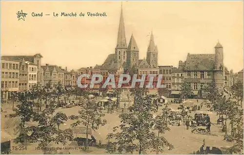 Cartes postales Gand Le Marche du Vendredi