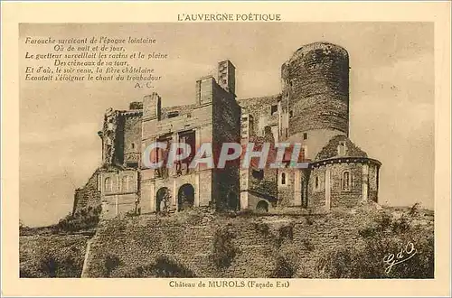 Cartes postales Chateau de Murols Facade Est