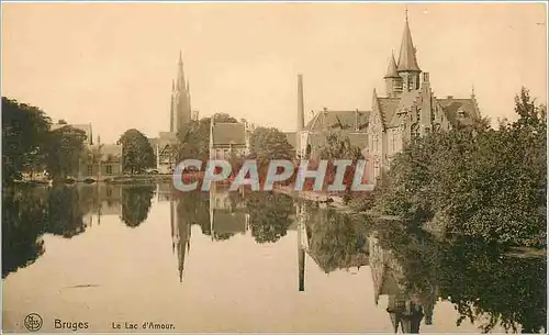 Cartes postales Bruges Le Lac d'Amour