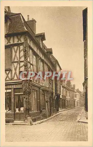 Cartes postales Sens Maison d'Abraham Sur le poteau Cormier est sculpte un arbre de Jesse