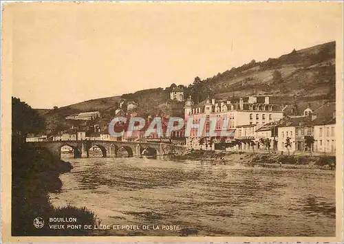 Cartes postales Bouillon Vieux Pont de Liege et Hotel de la Poste