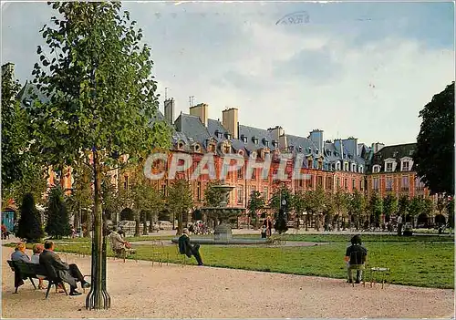 Moderne Karte Paris Place des Vosges