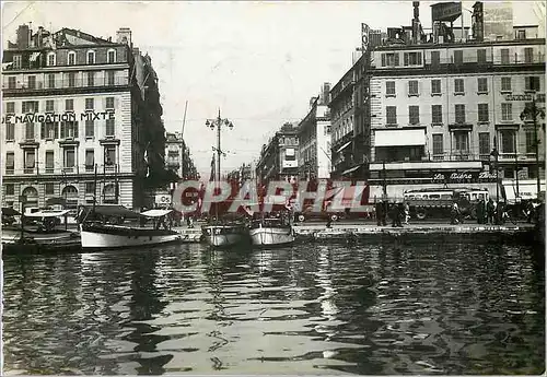 Moderne Karte Marseille La Canebiere Bateaux