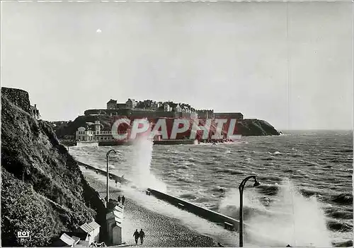 Cartes postales moderne Granville Manche La Haute ville La plage par grande maree