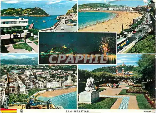 Cartes postales moderne San Sebastian Playa de la Concha