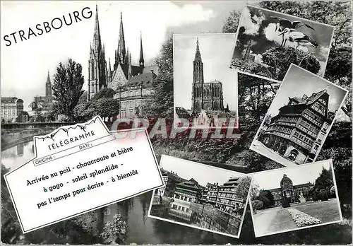 Moderne Karte Strasbourg Bas Rhin