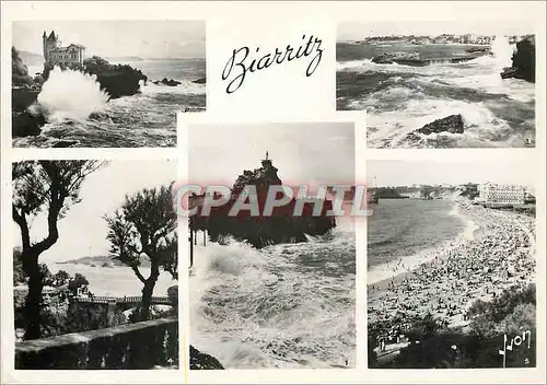 Cartes postales moderne Biarritz B Pyr Le Rocher de la Vierge Le Chateau Basque