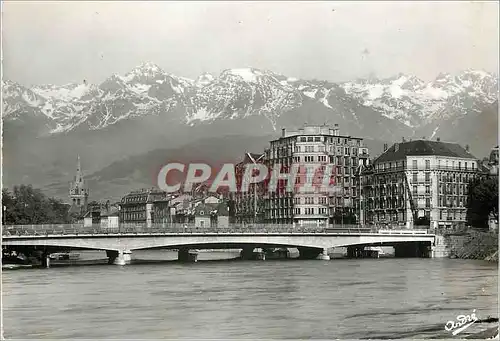 Moderne Karte Grenoble L'Isere et Belledonne