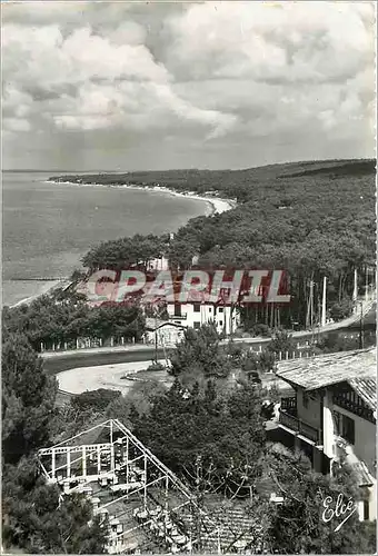 Moderne Karte Bassin d'Arcachon Gironde La Route de la Corniche et la Foret