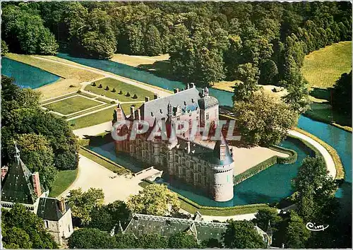 Moderne Karte St Symphorien E et L Chateau d'Esclimont Vue aerienne