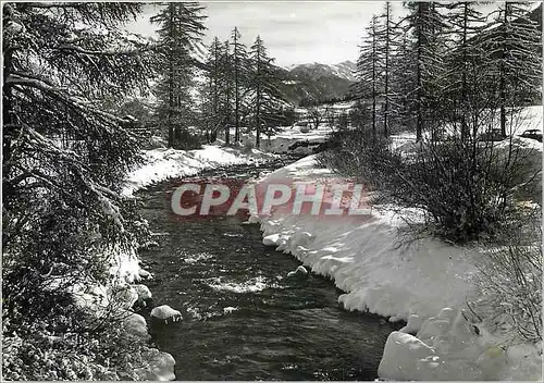 Moderne Karte Les Grandes Alpes en hiver le Monetier les Bains Hautes Alpes