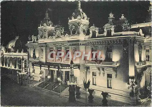 Cartes postales moderne Monte Carlo Le Casino la nuit