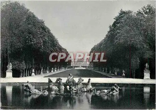Moderne Karte Chateau de Versailles Le Bassin d'Apollon et l'Allee du Tapis Vert