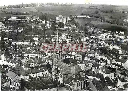 Moderne Karte Aurillac Cantal Vue generale Eglise St Geraud