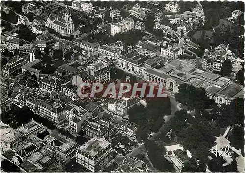 Moderne Karte Aix les Bains Vue generale aerienne