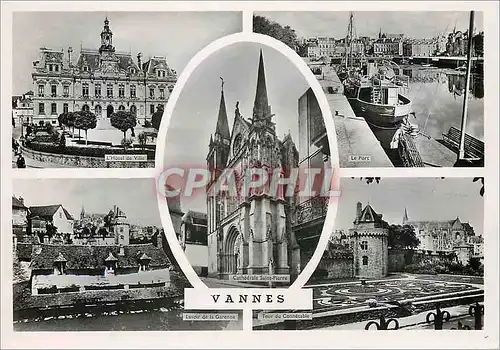 Cartes postales moderne Vannes L'Hotel de Ville Le Port