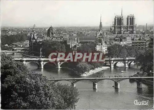 Cartes postales moderne Paris La Pointe de la Cite et les Ponts