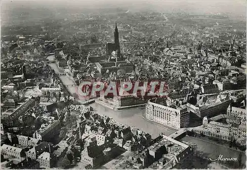 Moderne Karte Strasbourg Vue aerienne