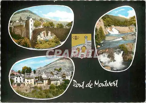 Cartes postales moderne Pont de Montvert Lozere Vieille Tour de l'Horloge et le Grand Pont