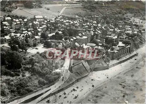 Cartes postales moderne Villerville Calvados Vue aerienne La Descente a la Plage