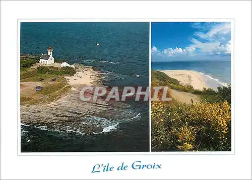Cartes postales moderne L'Ile de Groix Morbihan La pointe des Chats et les Grands Sables