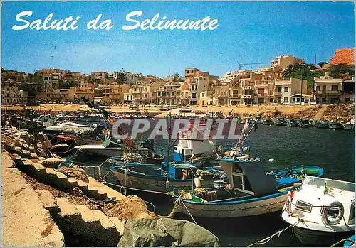 Cartes postales moderne Selinunte TP Panorama avec le petit port