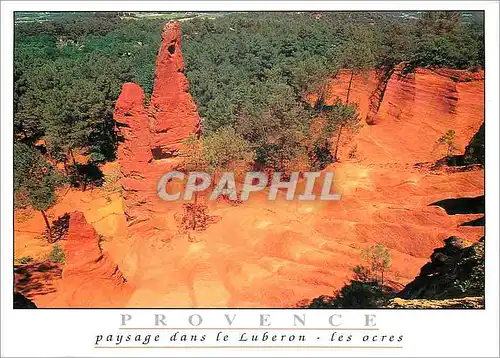 Cartes postales moderne Provence paysage dans le Luberon les ocres