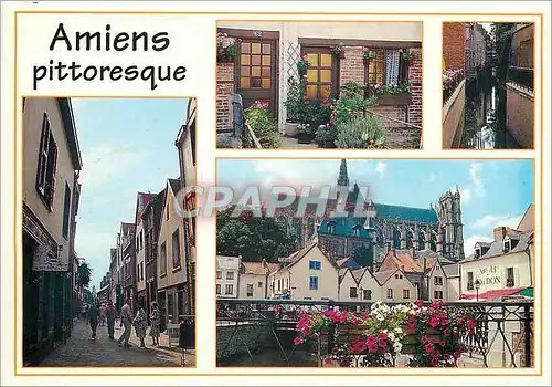 Moderne Karte Amiens Picardie Autour de la cathedrale