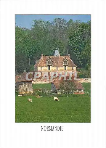 Cartes postales moderne En Normandie Manoir normand