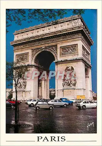 Cartes postales moderne Paris L'Arc de Tiomphe et la place Charles de Gaulle Etoile