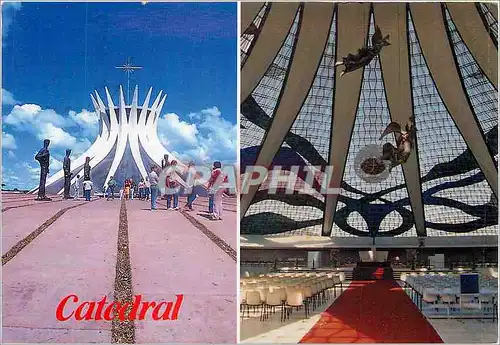 Cartes postales moderne Brasilia de Patrimonio Cultural da Humanidade Brasilia's Cathedral