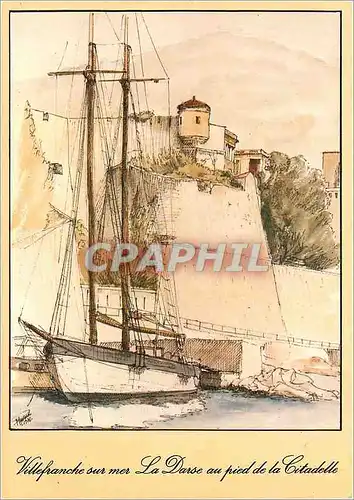 Cartes postales moderne Villefranche sur Mer La Darse au pied de la Citadelle