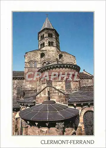 Cartes postales moderne Clermont Ferrand P de D Chevet Roman La Basilique de Notre Dame du Port