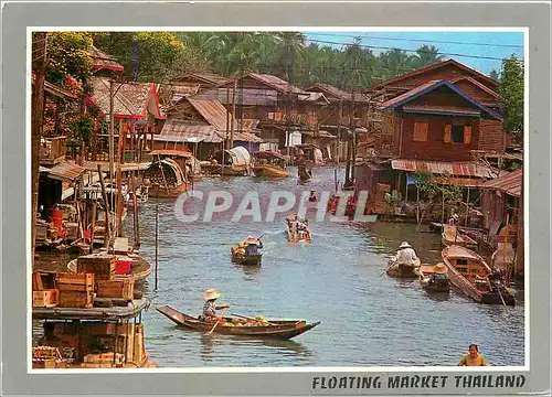 Moderne Karte Floating Market Thailand