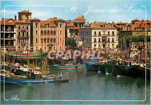 Cartes postales moderne St Jean de Luz Pyrenees Atlantiques Le Port et la Maison de l'Infante