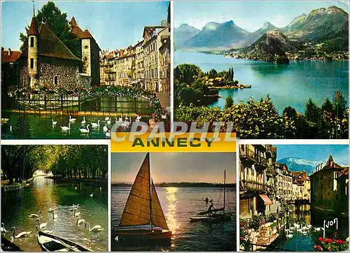 Cartes postales moderne Annecy Haute Savoie Palais de l'Isle Le Lac d'Annecy