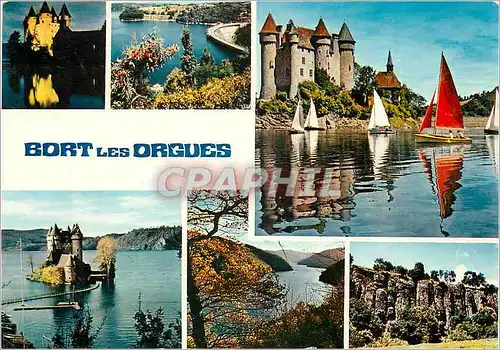 Cartes postales moderne Bort les Orgues et le Chateau de Val