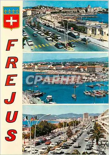 Moderne Karte La Cote d'Azur Frejus La Plage et le Boulevard de la Liberation