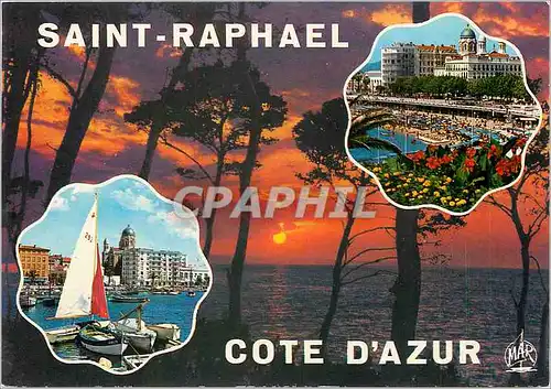 Moderne Karte La Cote d'Azur Saint Raphael