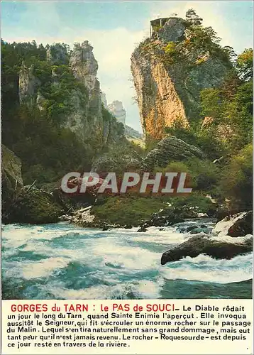 Cartes postales moderne Gorges du Tarn Le Pas du Souci