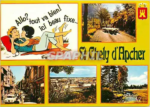Moderne Karte St Chely d'Apcher Lozere