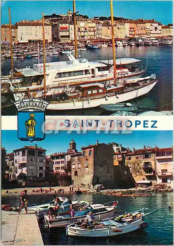 Cartes postales moderne Saint Tropez Var Le port des yachts