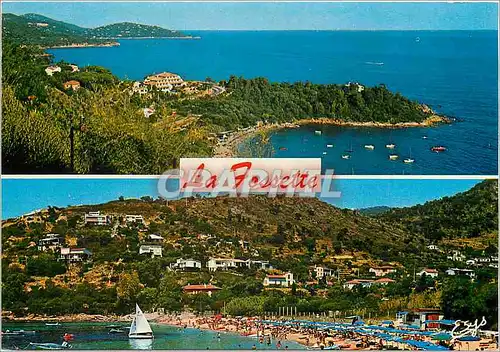 Cartes postales moderne La Fossette Var Vue generale et le Hotel La Plage