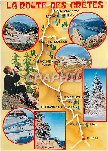Cartes postales moderne La Route des Cretes