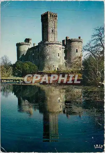 Moderne Karte Chateaux en Limousin Montbrun Forteresse militaire