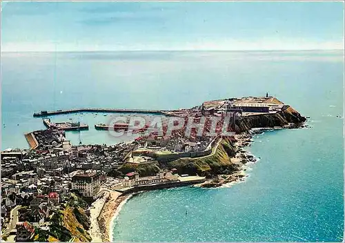 Cartes postales moderne Granville Manche La Plage Le Roc la Haute Ville et le Port