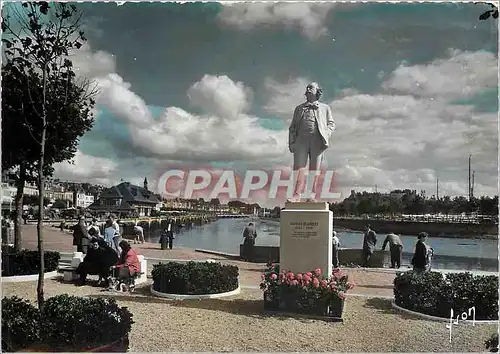 Moderne Karte Trouville Deauville Calvados Coup d'oeil sur le port